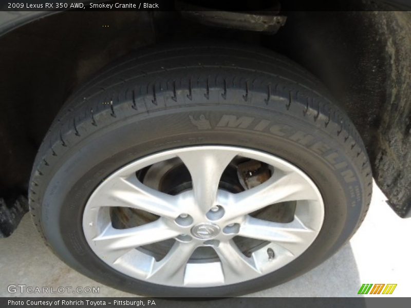Smokey Granite / Black 2009 Lexus RX 350 AWD