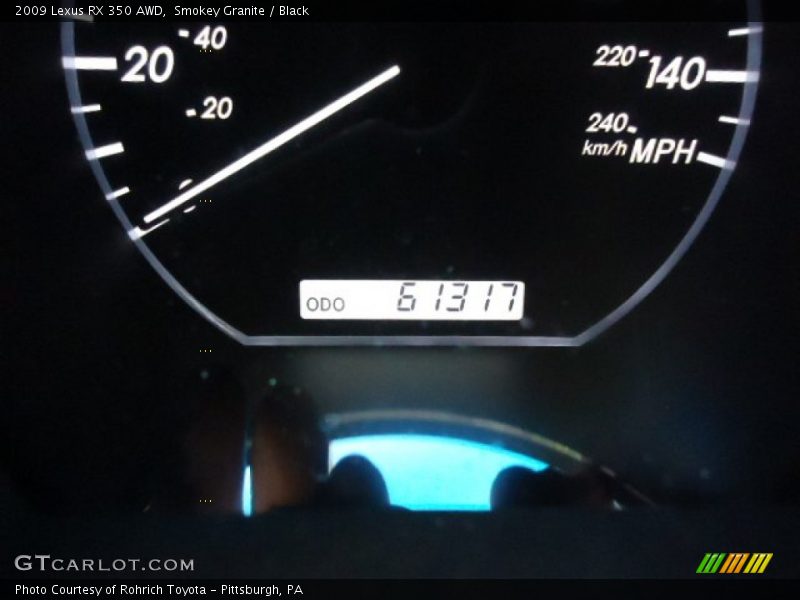 Smokey Granite / Black 2009 Lexus RX 350 AWD
