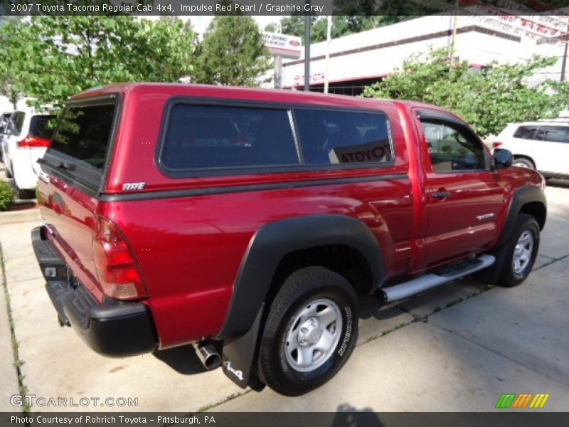 Impulse Red Pearl / Graphite Gray 2007 Toyota Tacoma Regular Cab 4x4