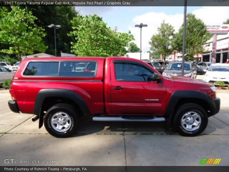 Impulse Red Pearl / Graphite Gray 2007 Toyota Tacoma Regular Cab 4x4