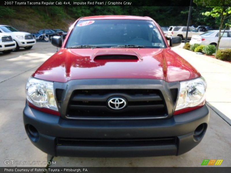 Impulse Red Pearl / Graphite Gray 2007 Toyota Tacoma Regular Cab 4x4