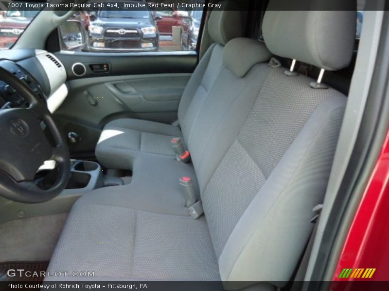 Impulse Red Pearl / Graphite Gray 2007 Toyota Tacoma Regular Cab 4x4