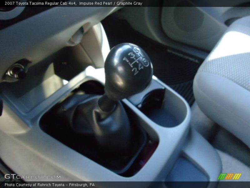 Impulse Red Pearl / Graphite Gray 2007 Toyota Tacoma Regular Cab 4x4