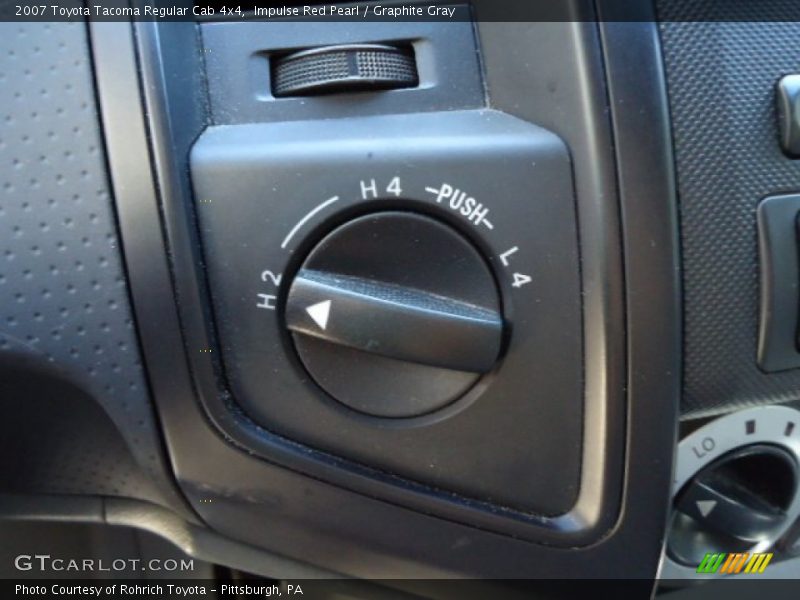 Impulse Red Pearl / Graphite Gray 2007 Toyota Tacoma Regular Cab 4x4