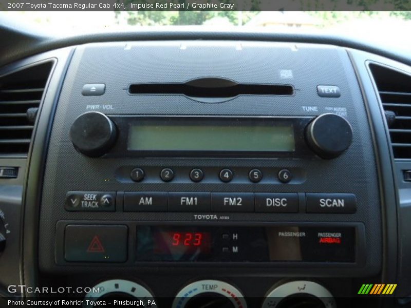 Impulse Red Pearl / Graphite Gray 2007 Toyota Tacoma Regular Cab 4x4