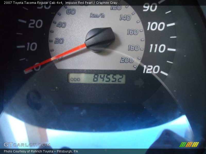 Impulse Red Pearl / Graphite Gray 2007 Toyota Tacoma Regular Cab 4x4