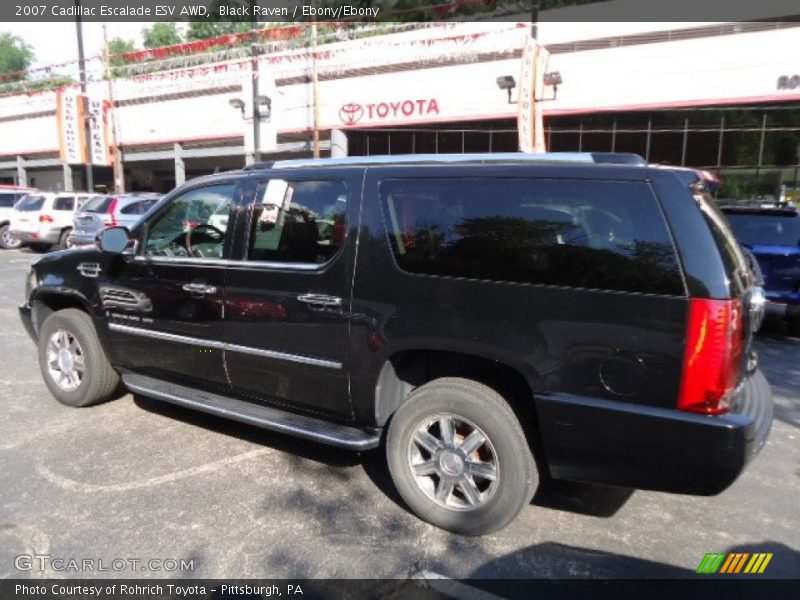 Black Raven / Ebony/Ebony 2007 Cadillac Escalade ESV AWD