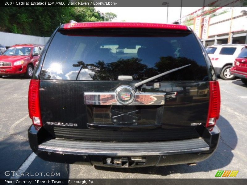 Black Raven / Ebony/Ebony 2007 Cadillac Escalade ESV AWD