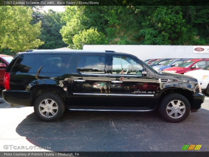 Black Raven / Ebony/Ebony 2007 Cadillac Escalade ESV AWD