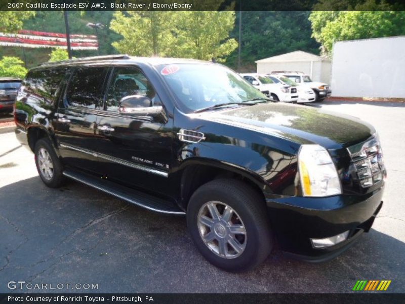 Black Raven / Ebony/Ebony 2007 Cadillac Escalade ESV AWD