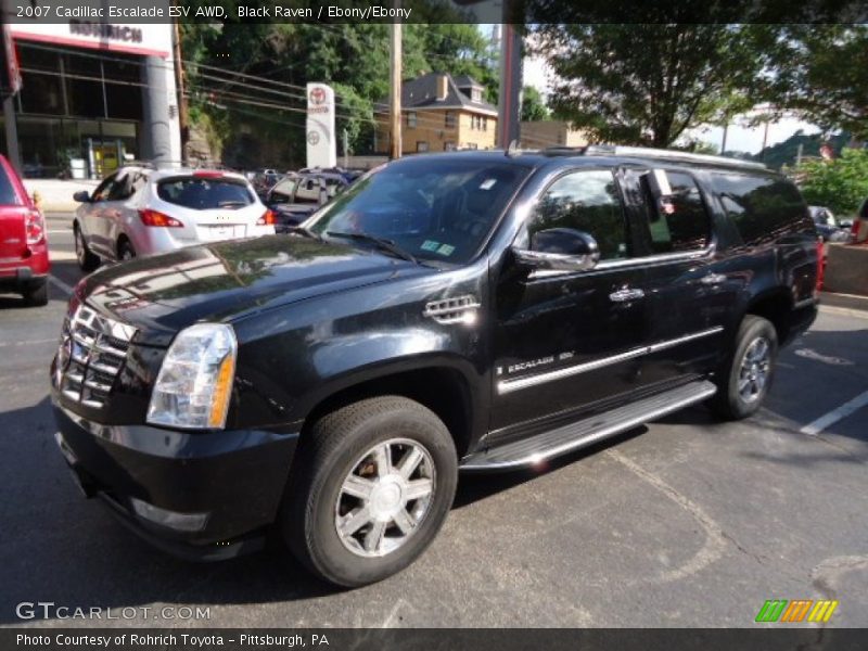 Black Raven / Ebony/Ebony 2007 Cadillac Escalade ESV AWD