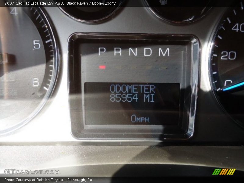Black Raven / Ebony/Ebony 2007 Cadillac Escalade ESV AWD