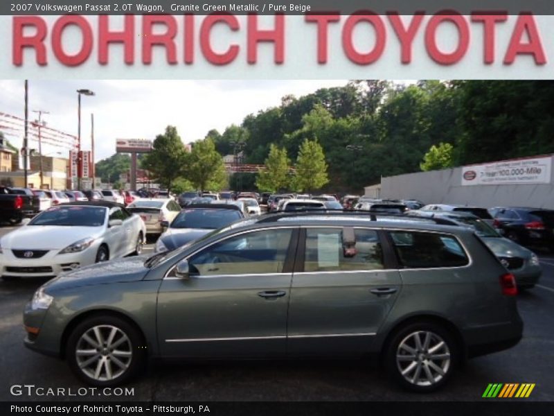 Granite Green Metallic / Pure Beige 2007 Volkswagen Passat 2.0T Wagon