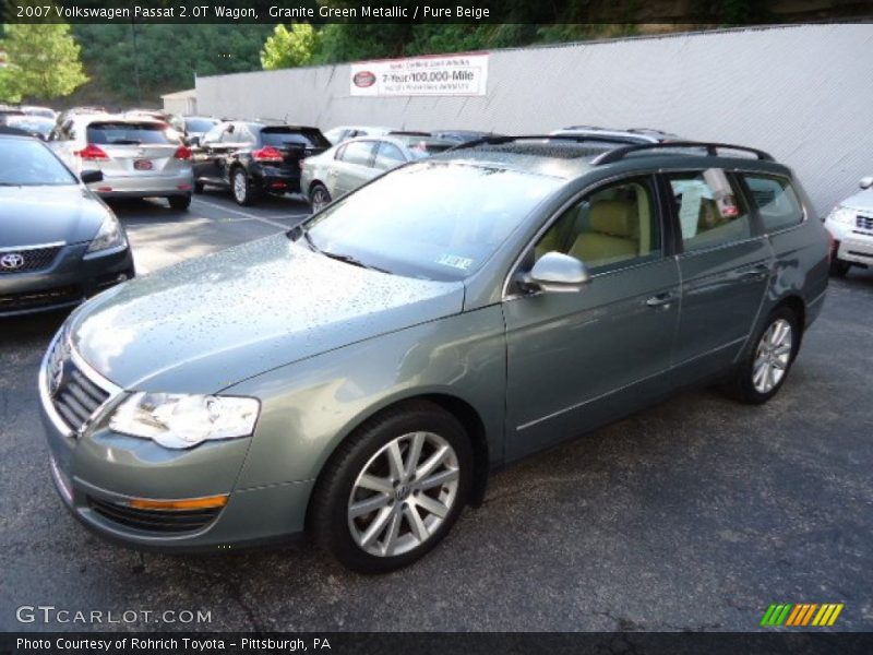 Granite Green Metallic / Pure Beige 2007 Volkswagen Passat 2.0T Wagon