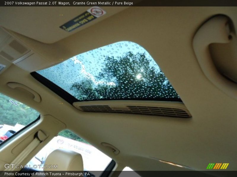 Granite Green Metallic / Pure Beige 2007 Volkswagen Passat 2.0T Wagon