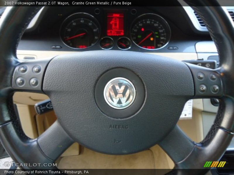 Granite Green Metallic / Pure Beige 2007 Volkswagen Passat 2.0T Wagon