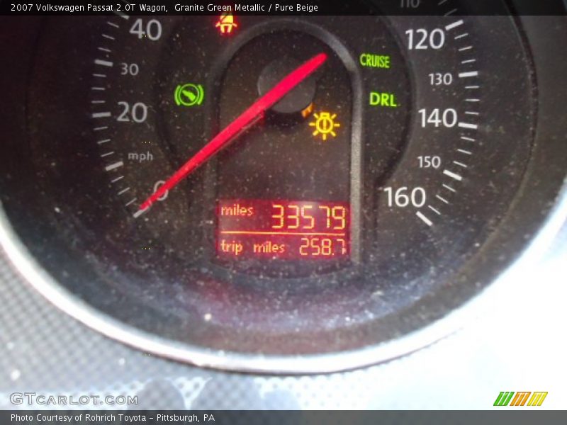 Granite Green Metallic / Pure Beige 2007 Volkswagen Passat 2.0T Wagon