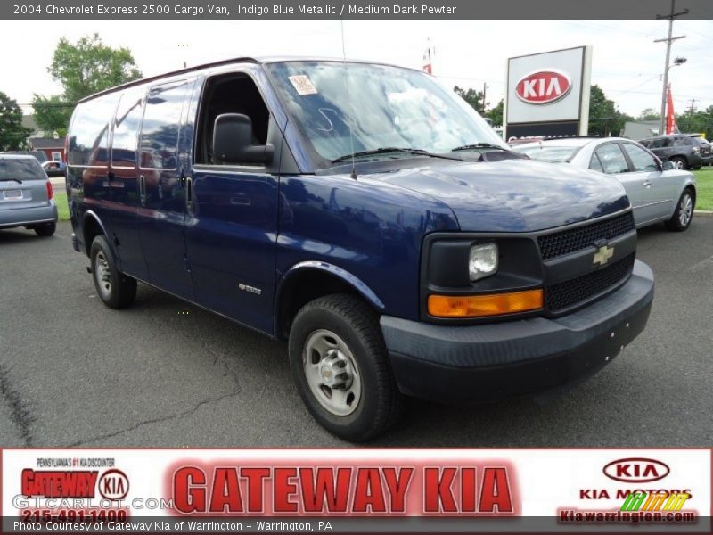 Indigo Blue Metallic / Medium Dark Pewter 2004 Chevrolet Express 2500 Cargo Van