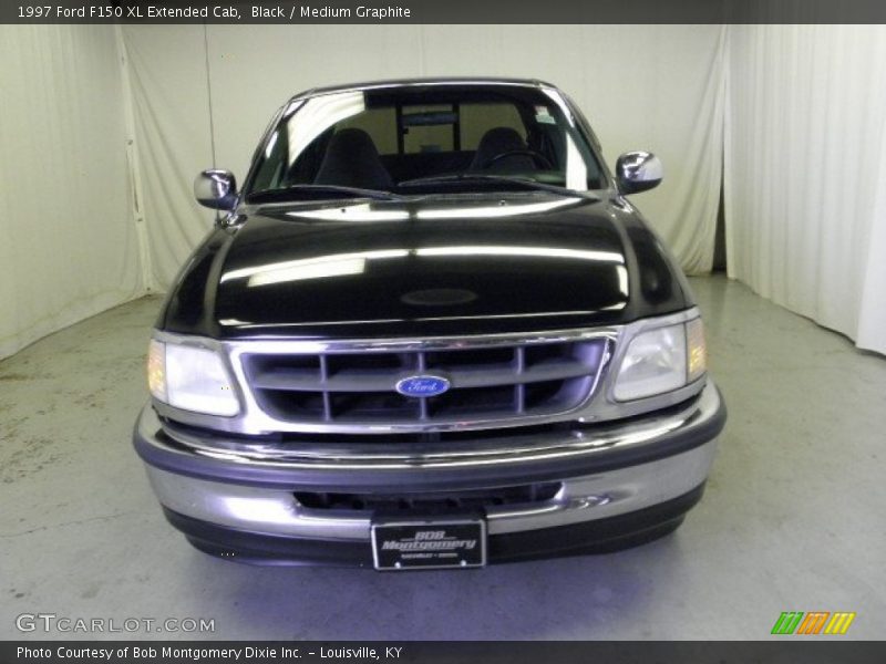 Black / Medium Graphite 1997 Ford F150 XL Extended Cab