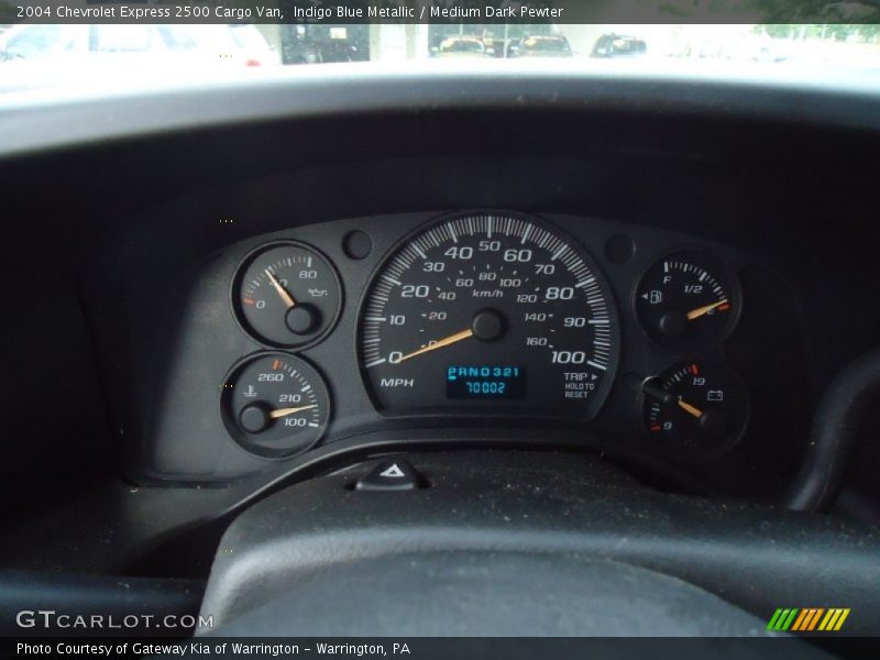  2004 Express 2500 Cargo Van 2500 Cargo Van Gauges