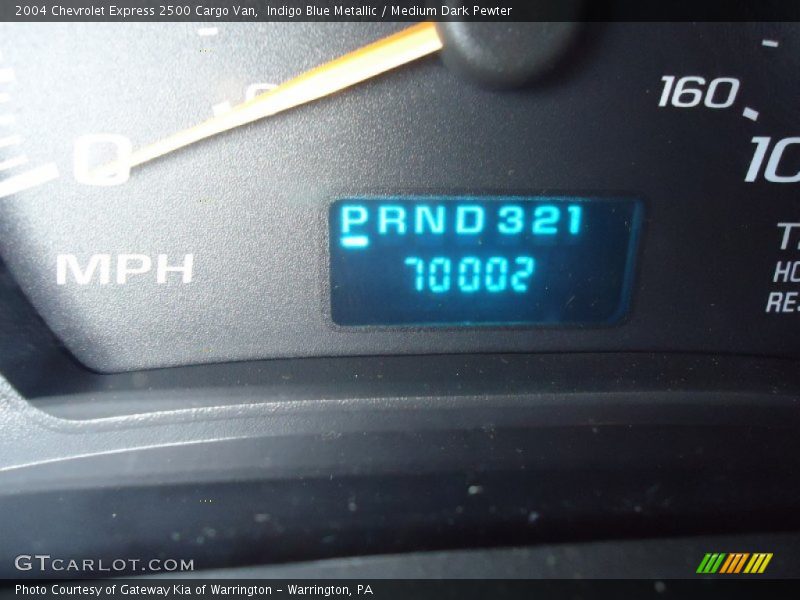 Indigo Blue Metallic / Medium Dark Pewter 2004 Chevrolet Express 2500 Cargo Van
