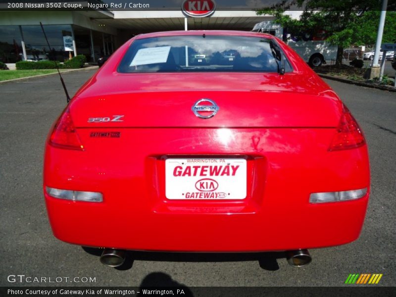 Nogaro Red / Carbon 2008 Nissan 350Z Coupe