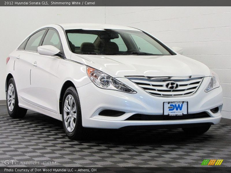 Shimmering White / Camel 2012 Hyundai Sonata GLS