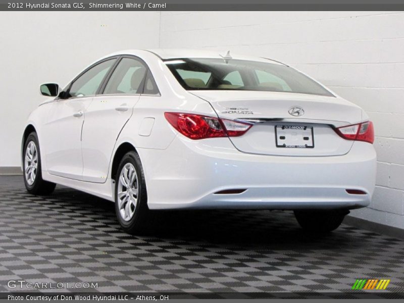 Shimmering White / Camel 2012 Hyundai Sonata GLS