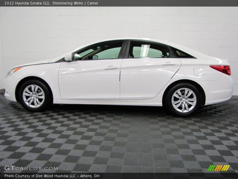 Shimmering White / Camel 2012 Hyundai Sonata GLS