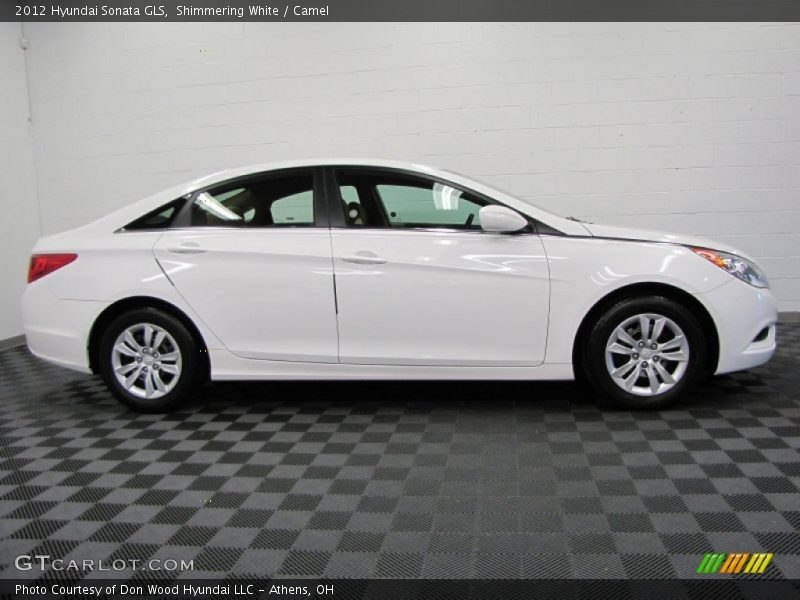 Shimmering White / Camel 2012 Hyundai Sonata GLS