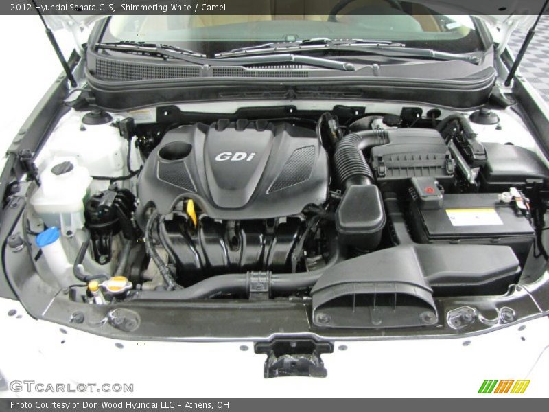 Shimmering White / Camel 2012 Hyundai Sonata GLS