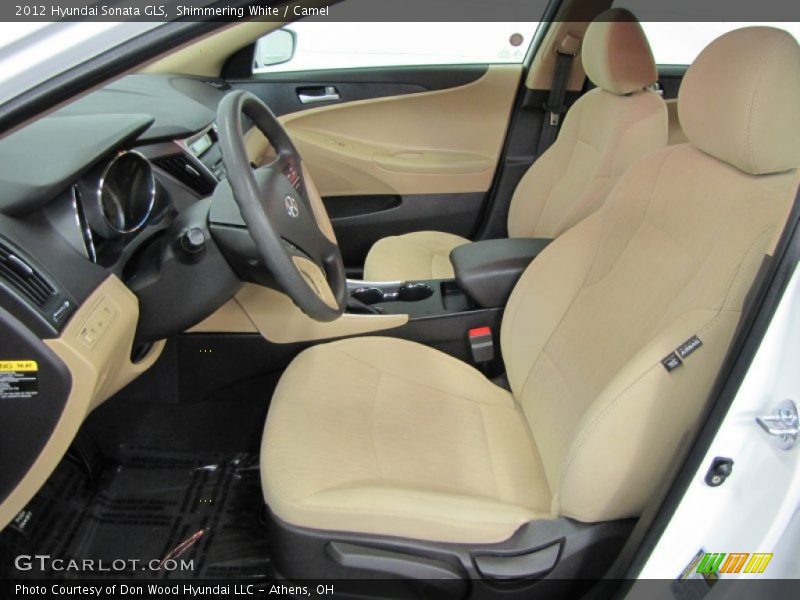 Shimmering White / Camel 2012 Hyundai Sonata GLS