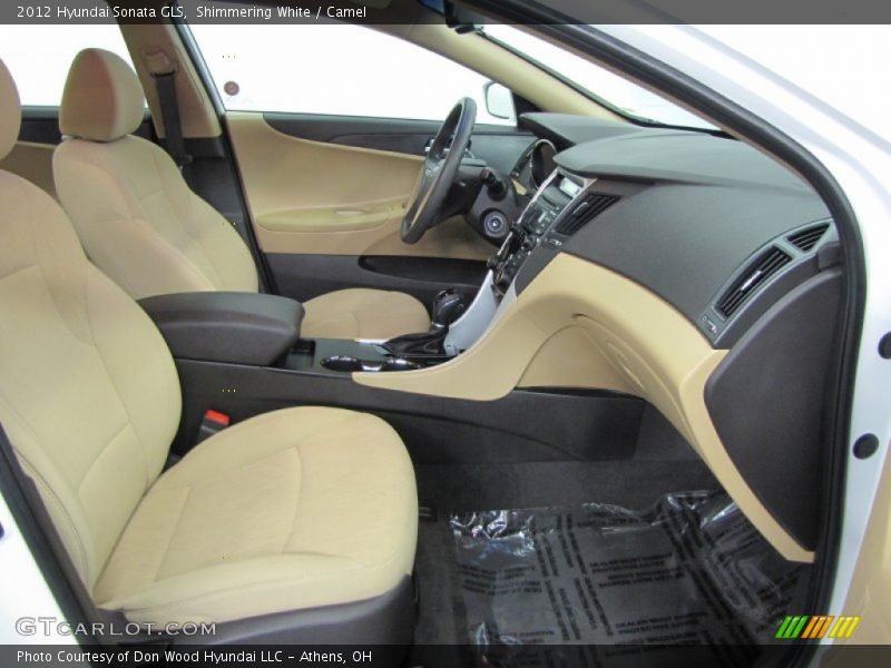 Shimmering White / Camel 2012 Hyundai Sonata GLS
