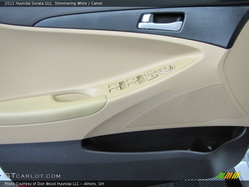 Shimmering White / Camel 2012 Hyundai Sonata GLS