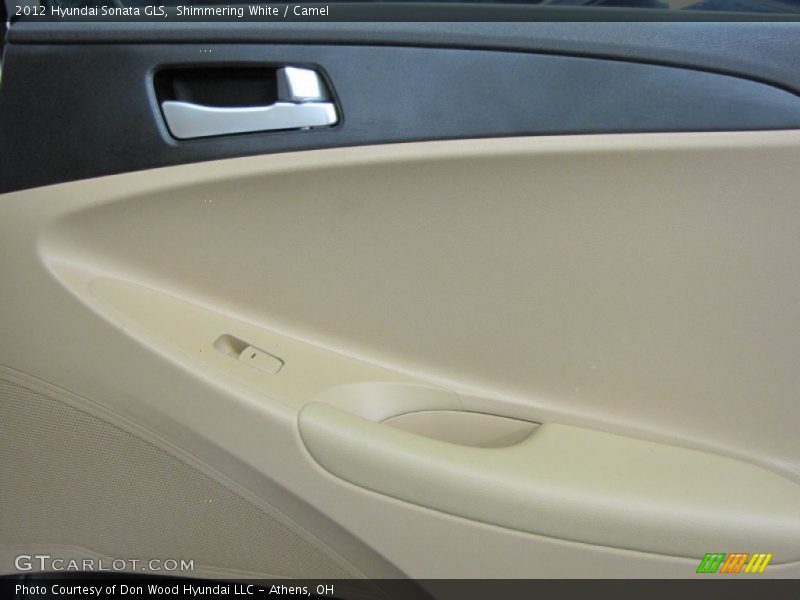 Shimmering White / Camel 2012 Hyundai Sonata GLS