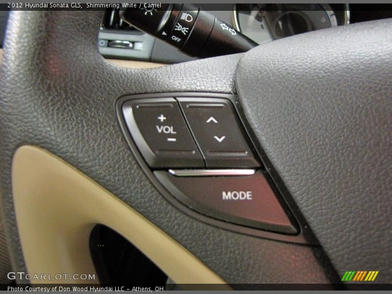 Shimmering White / Camel 2012 Hyundai Sonata GLS