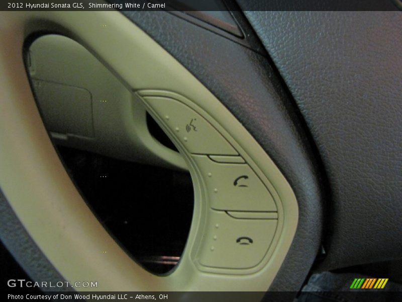 Shimmering White / Camel 2012 Hyundai Sonata GLS