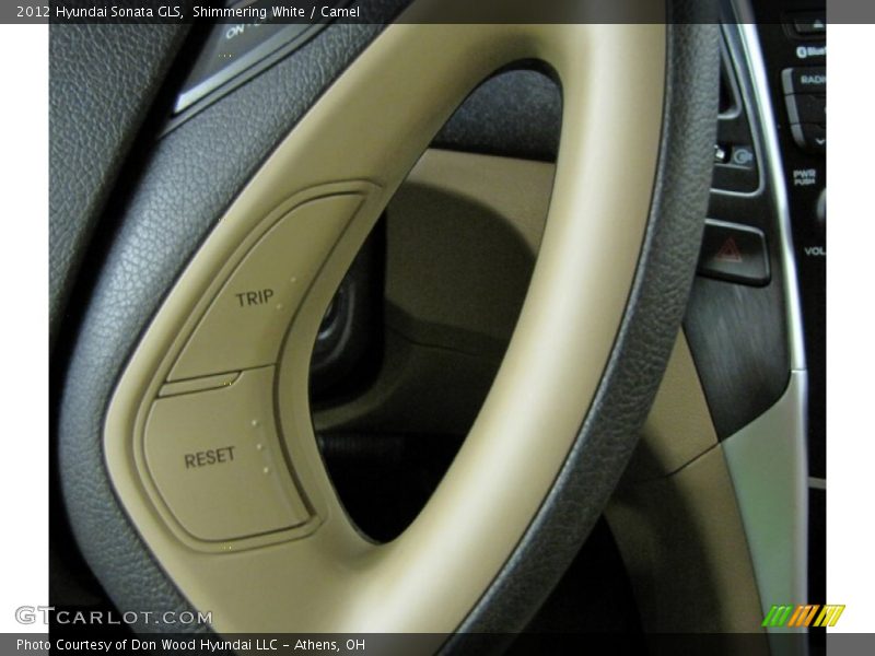 Shimmering White / Camel 2012 Hyundai Sonata GLS