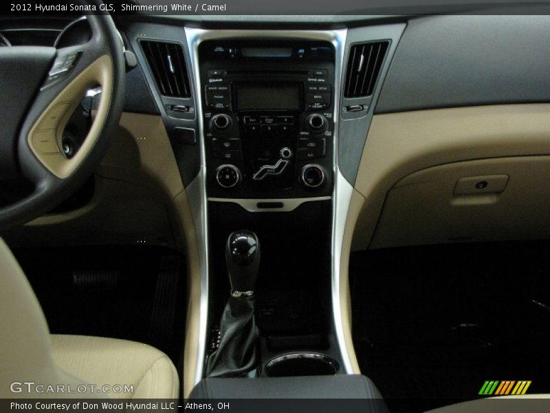 Shimmering White / Camel 2012 Hyundai Sonata GLS
