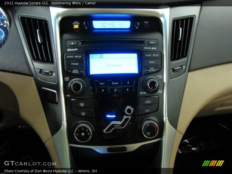 Shimmering White / Camel 2012 Hyundai Sonata GLS