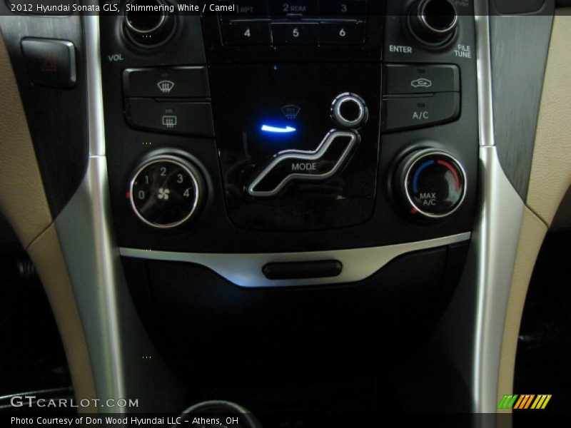 Shimmering White / Camel 2012 Hyundai Sonata GLS