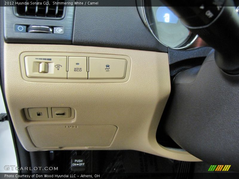 Shimmering White / Camel 2012 Hyundai Sonata GLS