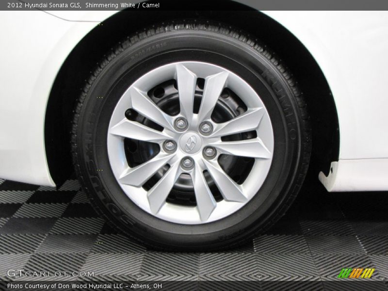 Shimmering White / Camel 2012 Hyundai Sonata GLS