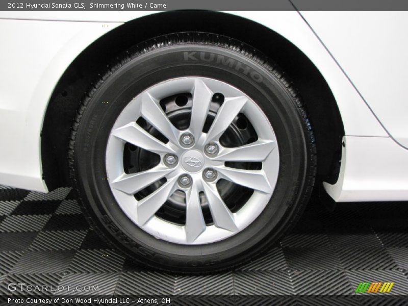 Shimmering White / Camel 2012 Hyundai Sonata GLS