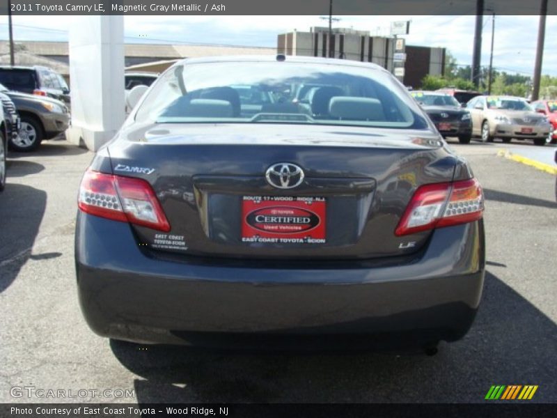 Magnetic Gray Metallic / Ash 2011 Toyota Camry LE
