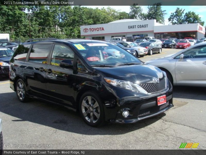 Black / Dark Charcoal 2011 Toyota Sienna SE