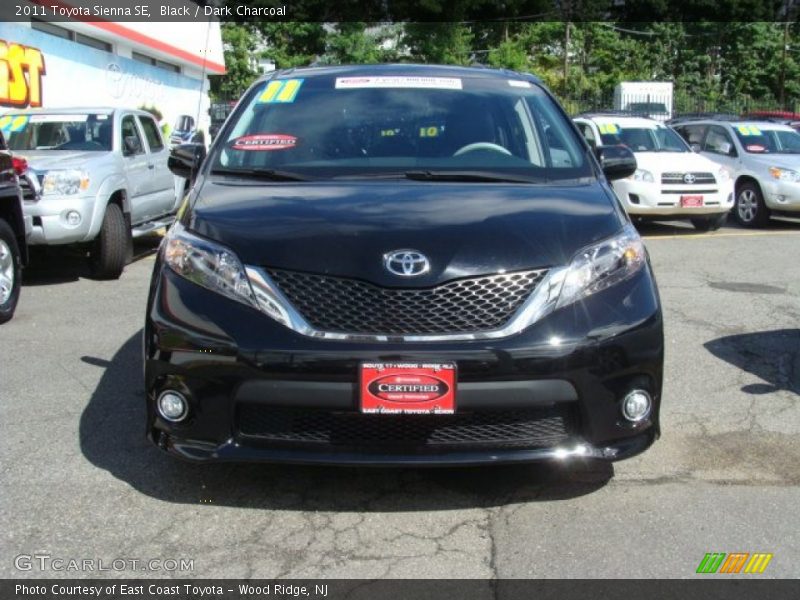 Black / Dark Charcoal 2011 Toyota Sienna SE