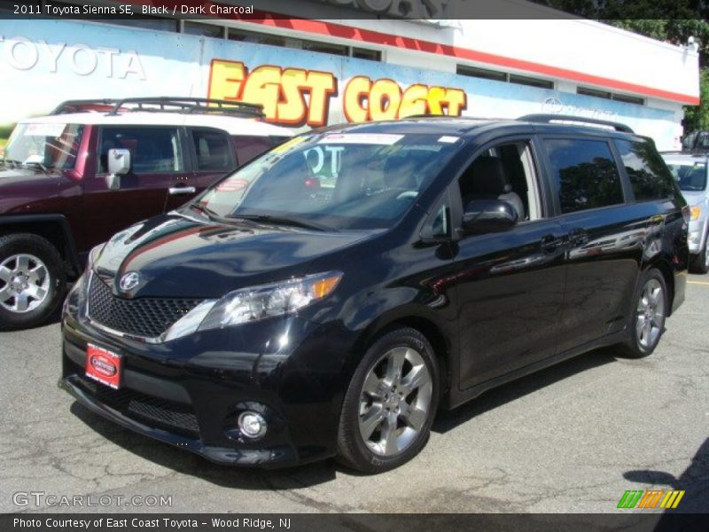 Black / Dark Charcoal 2011 Toyota Sienna SE
