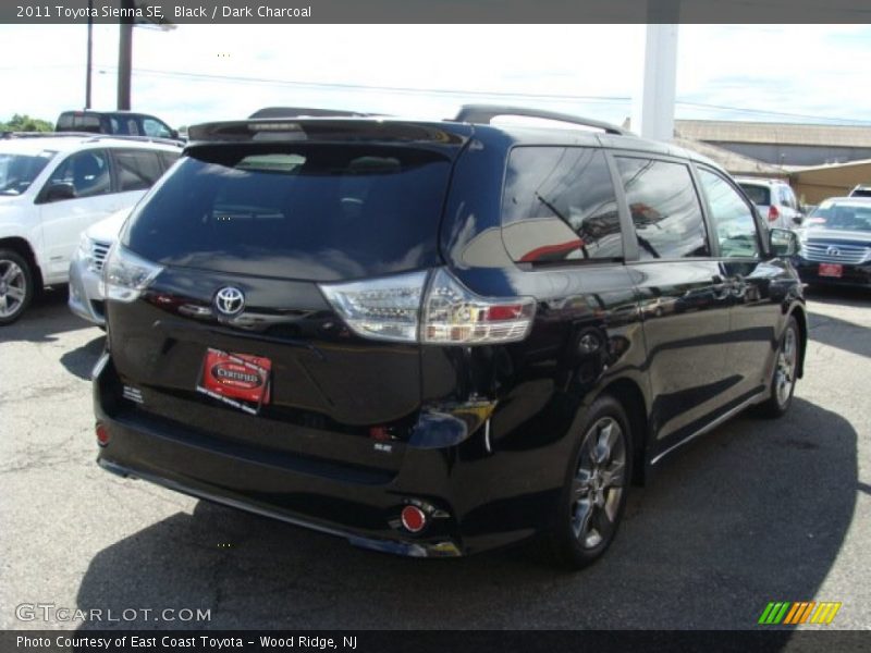 Black / Dark Charcoal 2011 Toyota Sienna SE