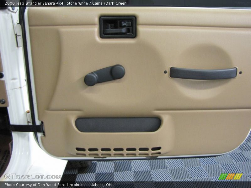 Stone White / Camel/Dark Green 2000 Jeep Wrangler Sahara 4x4